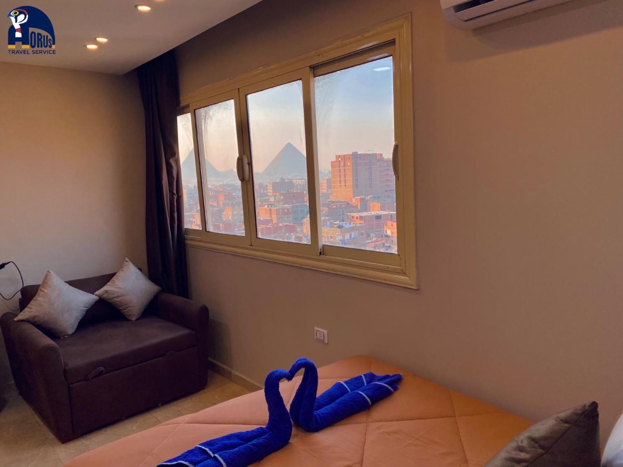 Horus Horizon Inn Pyramids View Kafrat al Jabal ภายนอก รูปภาพ