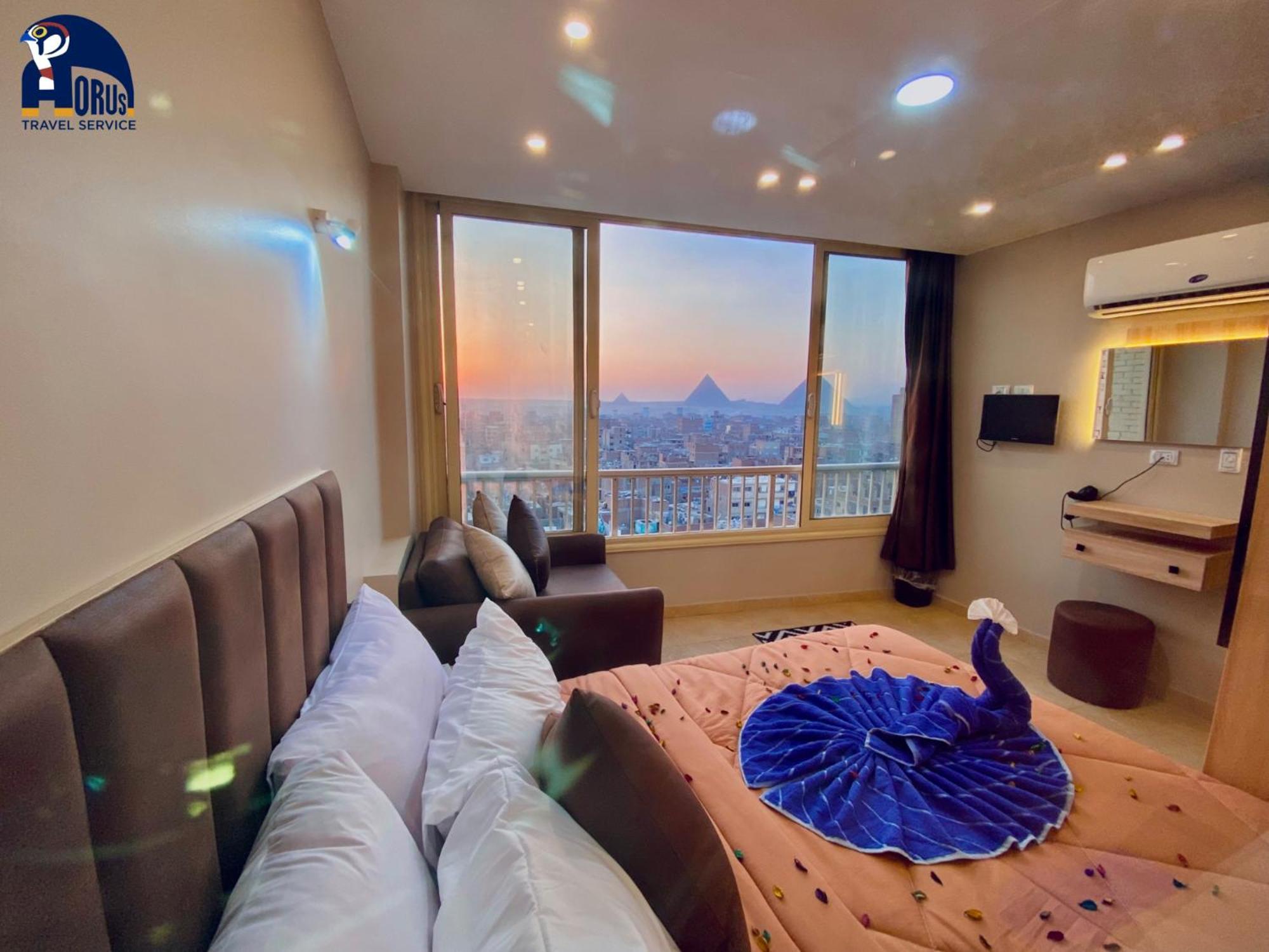 Horus Horizon Inn Pyramids View Kafrat al Jabal ภายนอก รูปภาพ
